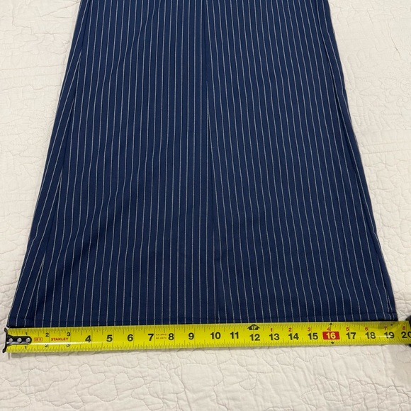 FREE PEOPLE  Navy Black and white stripes Womens Jumpsuit Size S - Picture 6 of 14